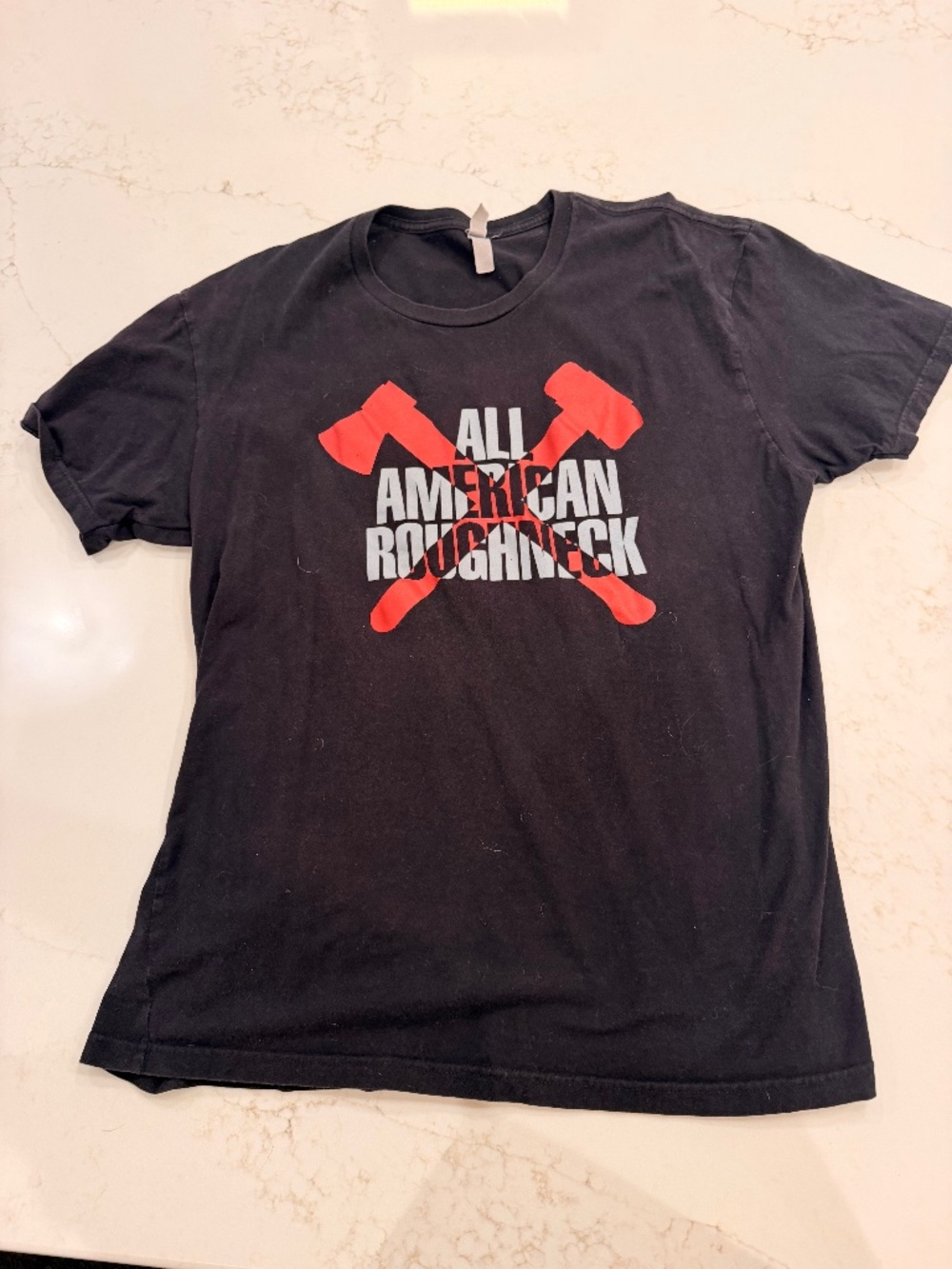 All American Roughneck Black Graphic T-Shirt